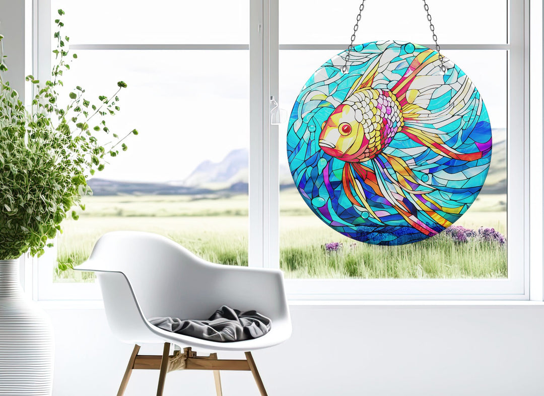 Goldfish Suncatcher Decor Perfect Gift | Myphotostation
