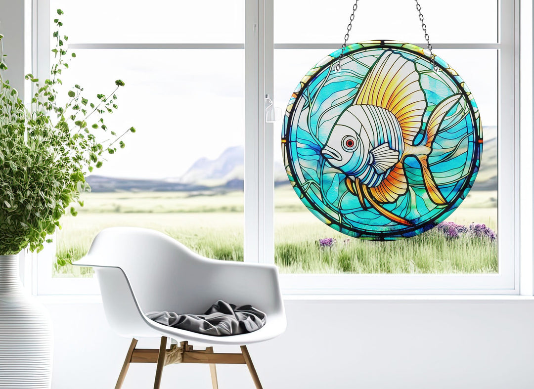 Blue Big Fish Suncatcher Moon Suncatchers | Myphotostation
