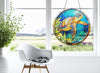 Seaturtle Suncatcher Decor Tempered Glass