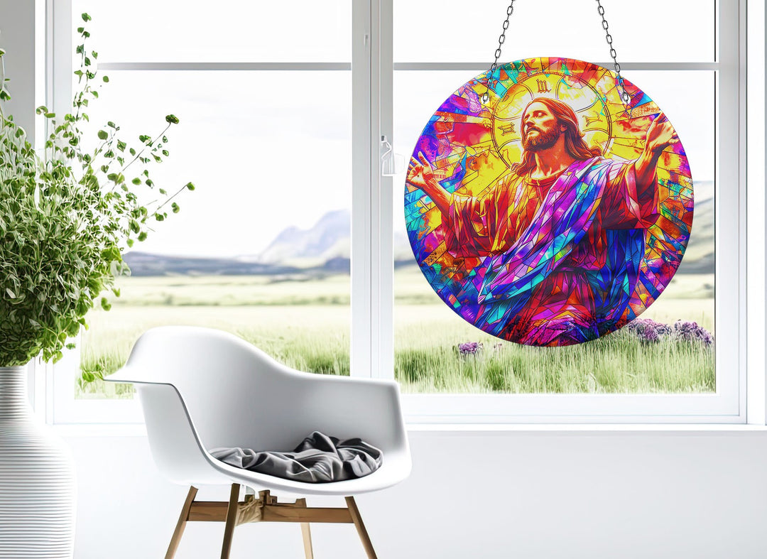 Jesus Christ Suncatcher Decor Sun Catchers | Myphotostation
