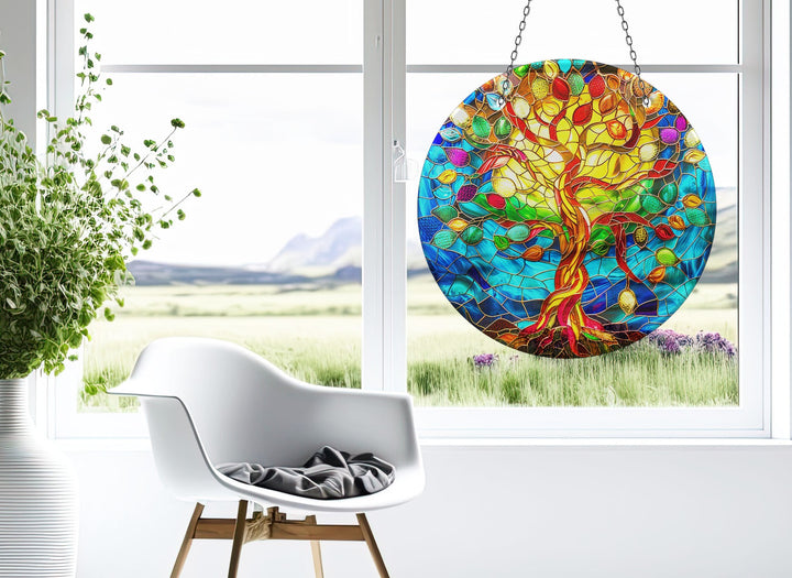 Vivid Life of tree Suncatcher Decor Sun Catcher for Window | Myphotostation
