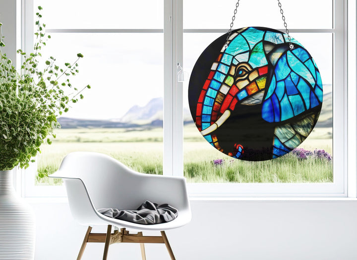 Mosaic Elephant Suncatcher Sun Catchers | Myphotostation
