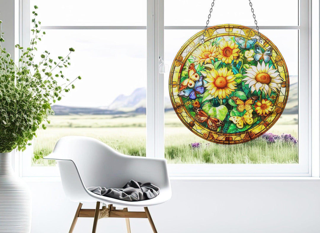 Sunflowers Suncatcher  Brighten Windows | Myphotostation
