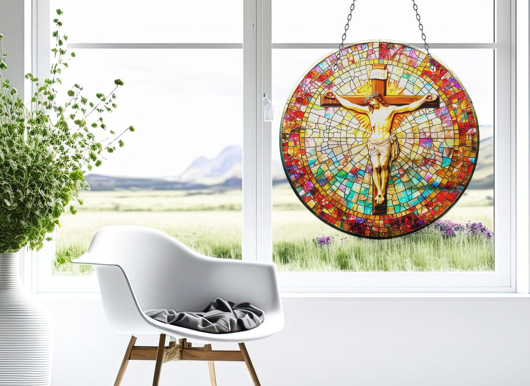 Religious Christ Mosaic Suncatcher Sun Catchers | Myphotostation
