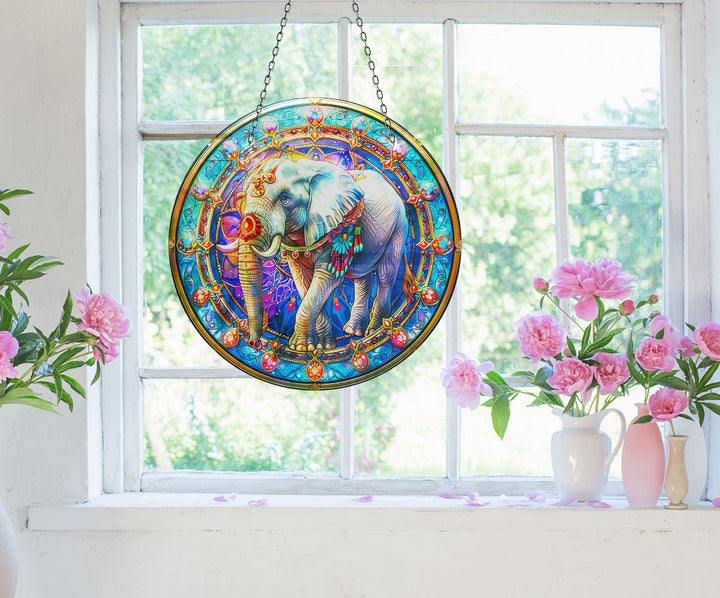 Indian Elephant Suncatcher Beautiful Home Decor | Myphotostation
