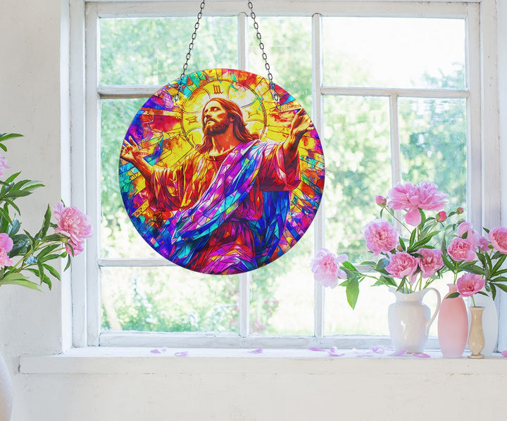 Jesus Christ Suncatcher Decor Perfect Gift | Myphotostation
