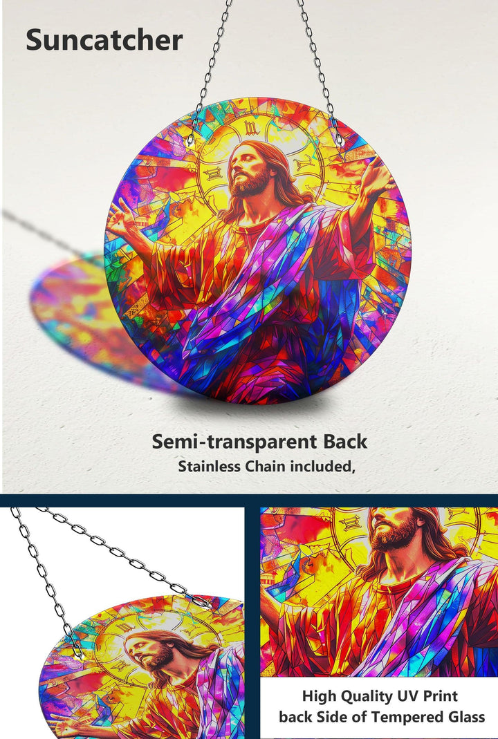 Jesus Christ Suncatcher Decor