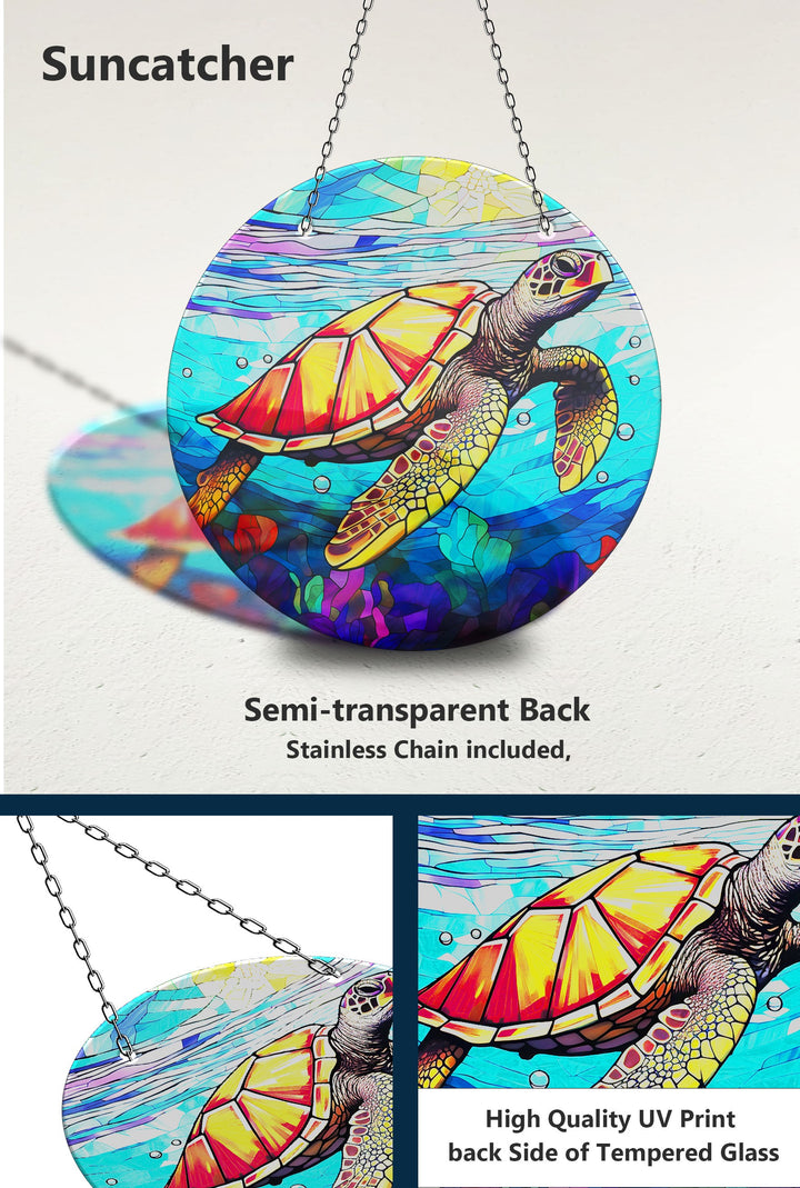 Tropical Seaturtle Suncatcher