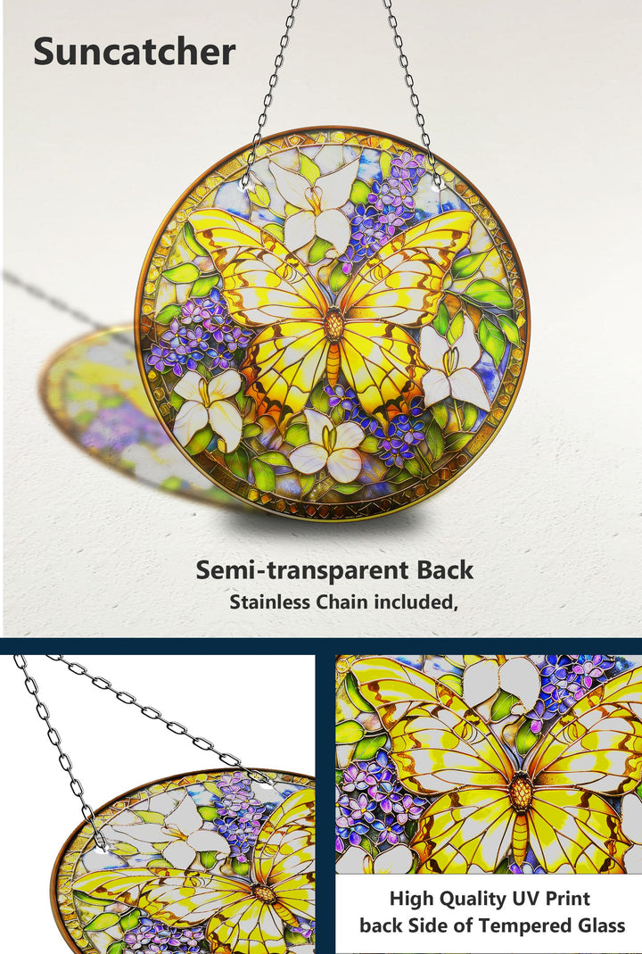 Colorful Butterfly Suncatcher Decor