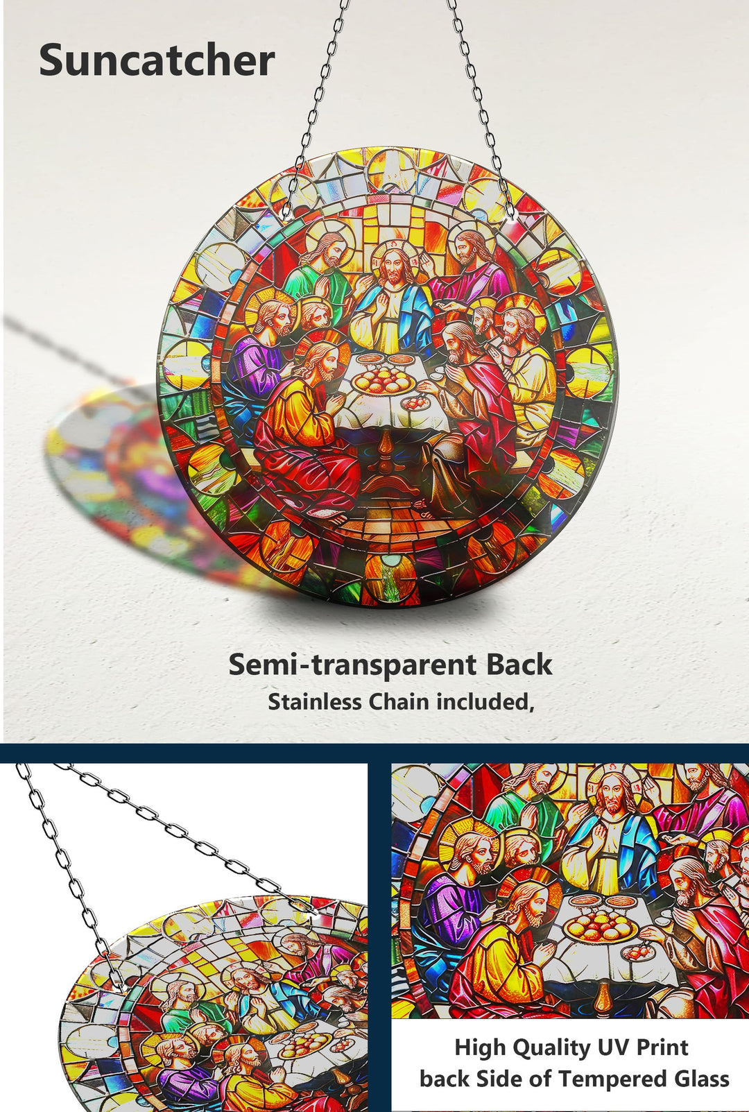 Christian Design Suncatcher Decor