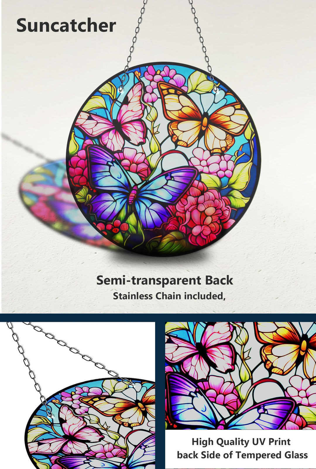 Butterflies Suncatcher Decor