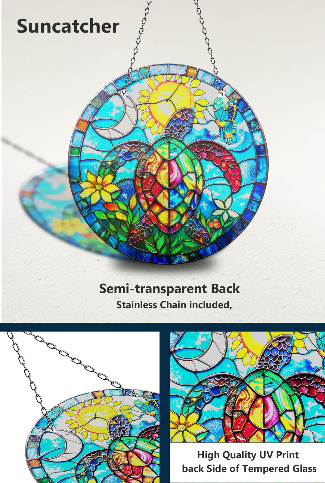 Seaturtle Mosaic Suncatcher