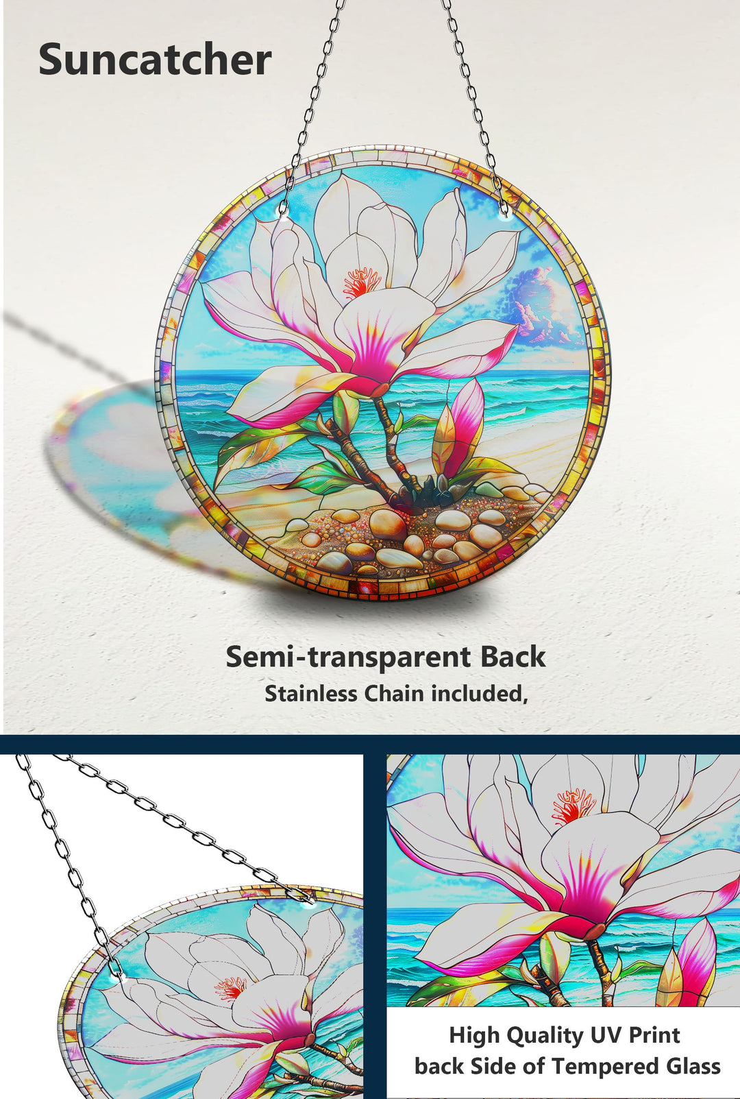 Lotus Art Suncatcher Decor