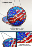 American Flag  Suncatcher