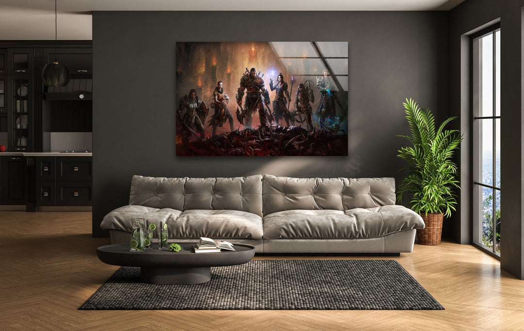 Diablo Immortal Glass Wall Art