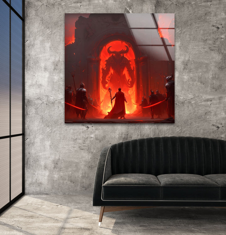 Diablo Glass Wall Art custom glass pictures, glass art prints
