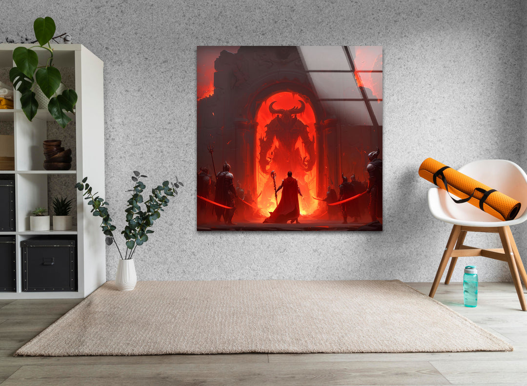 Diablo Glass Wall Art photo print on glass, prints on glass wall art
