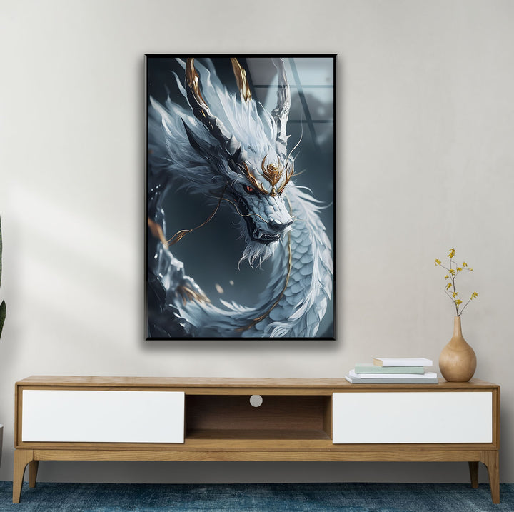 Stunning mythical dragon with delicate, detailed scales and regal presence.
