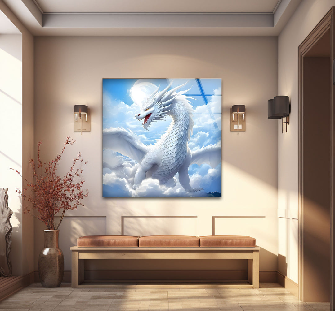 White Dragon: Elegant and dreamy, this dragon adds fantasy to your walls.
