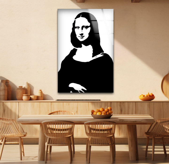 Timeless black and white paintings of the Mona Lisa, perfect for adding sophistication to any space.