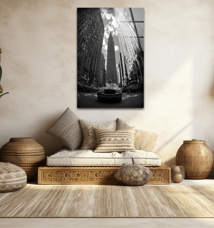 Timeless black and white paintings of New York City perfect for adding urban sophistication to any space
