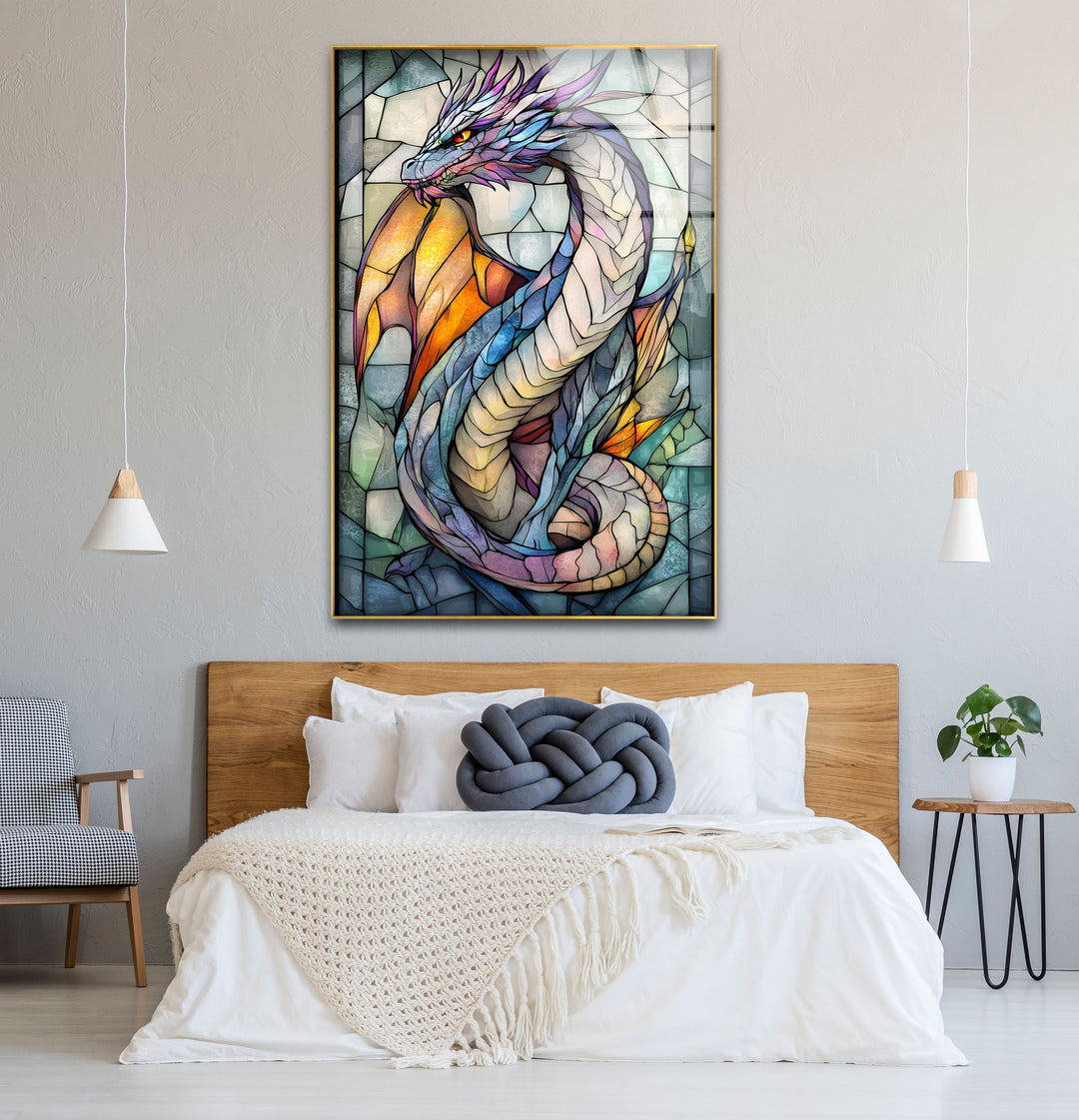 Legendary Dragon Glass Art – A High-Definition Fantasy Artwork
