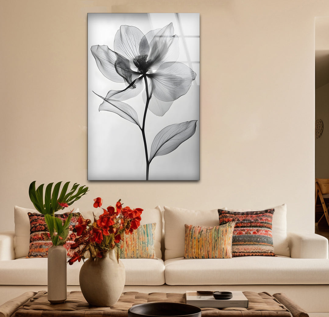 Timeless black and white paintings of a flower perfect for adding elegance to any room
