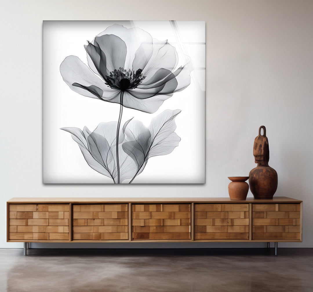 Timeless black and white paintings of a watercolor flower perfect for adding charm to any space
