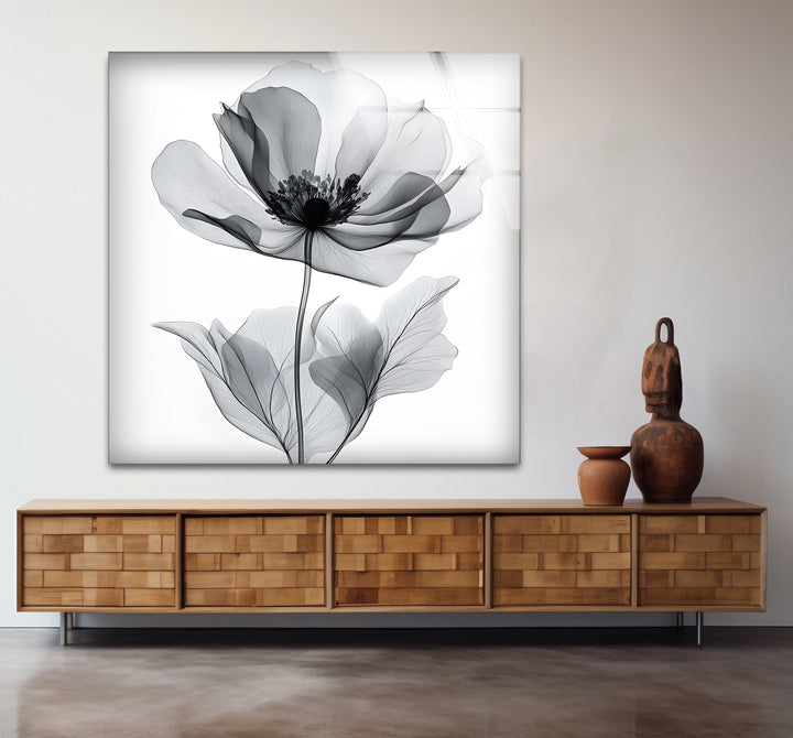 Timeless black and white paintings of a watercolor flower perfect for adding charm to any space
