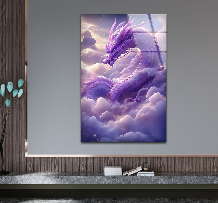 Purple Dragon: A graceful dragon in the sky, adding a mystical touch to your home decor.
