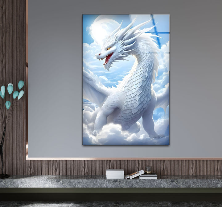 White Dragon: A stunning dragon in flight, adding elegance to your walls.
