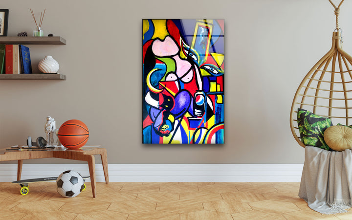 Picasso Famous Abstract Painting Glass Wall Art