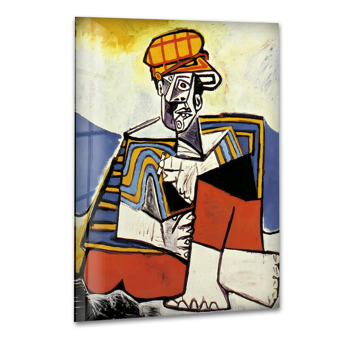 The Smoker by Picasso Glass Wall Art