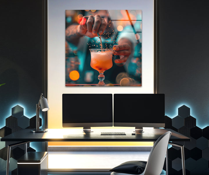 Cocktail Tempered Glass Wall Art - MyPhotoStation