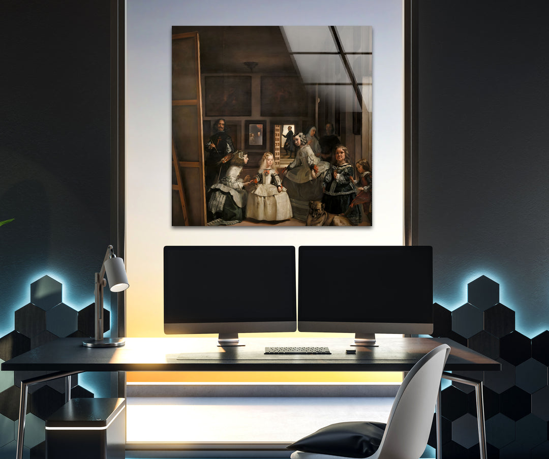 Las Meninas Diego Velázquez Glass Wall Art glass pictures for Wall, glass prints wall art
