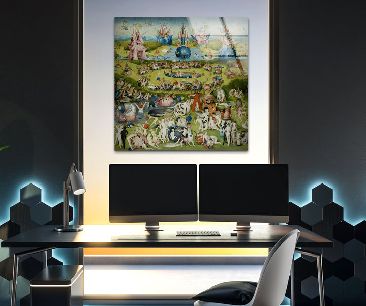 The Garden of Earthly Delights Hieronymus Bosch Glass Wall Art  glass image printing, glass prints from photos
