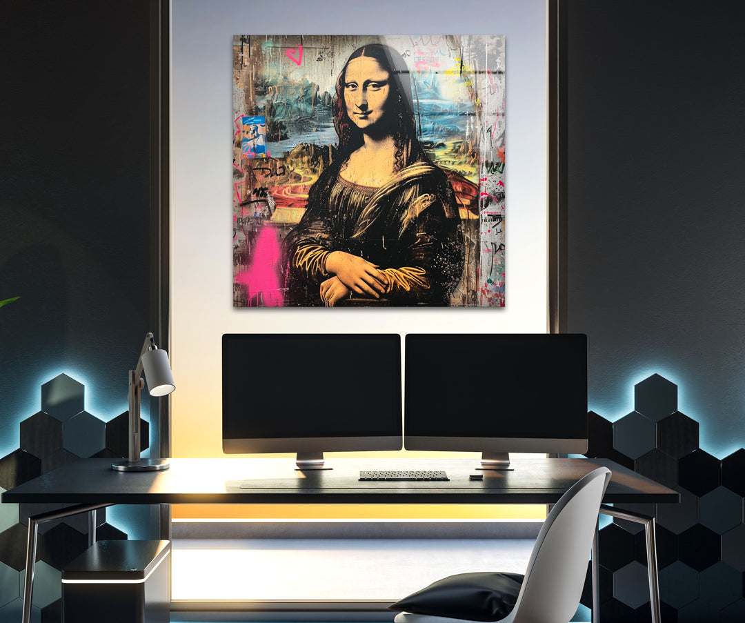 Mona Lisa Pop Art Glass Wall Art art glass wall art, glass wall art pictures