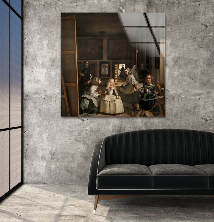 Las Meninas Diego Velázquez Glass Wall Art glass photo prints, glass picture prints
