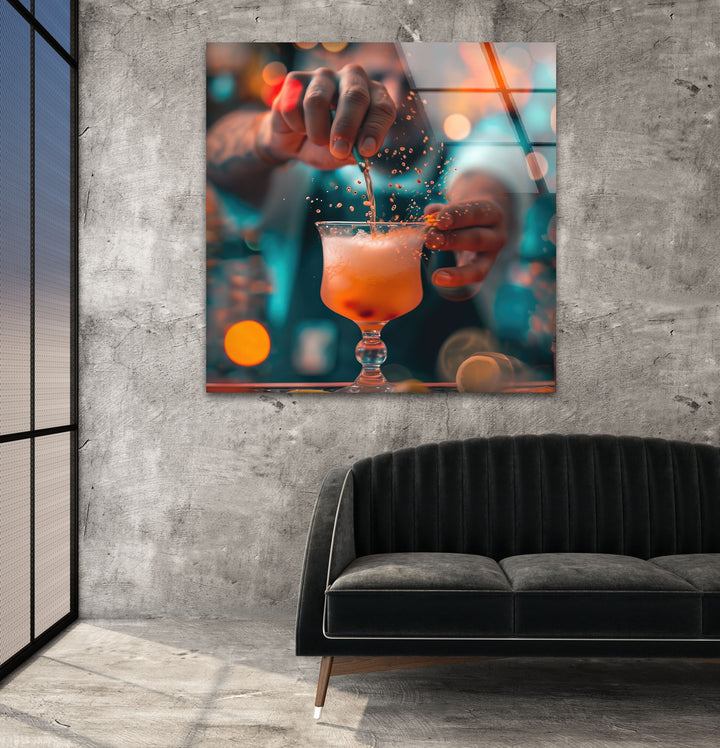 Cocktail Tempered Glass Wall Art - MyPhotoStation