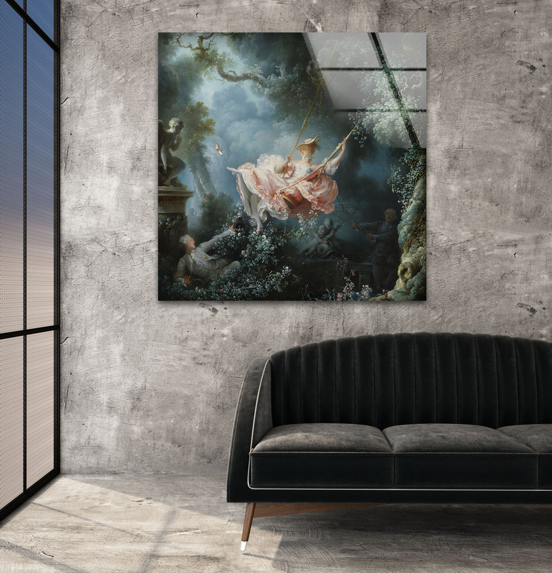 The Swing Jean-Honoré Fragonard Glass Wall Art glass image printing, glass prints from photos
