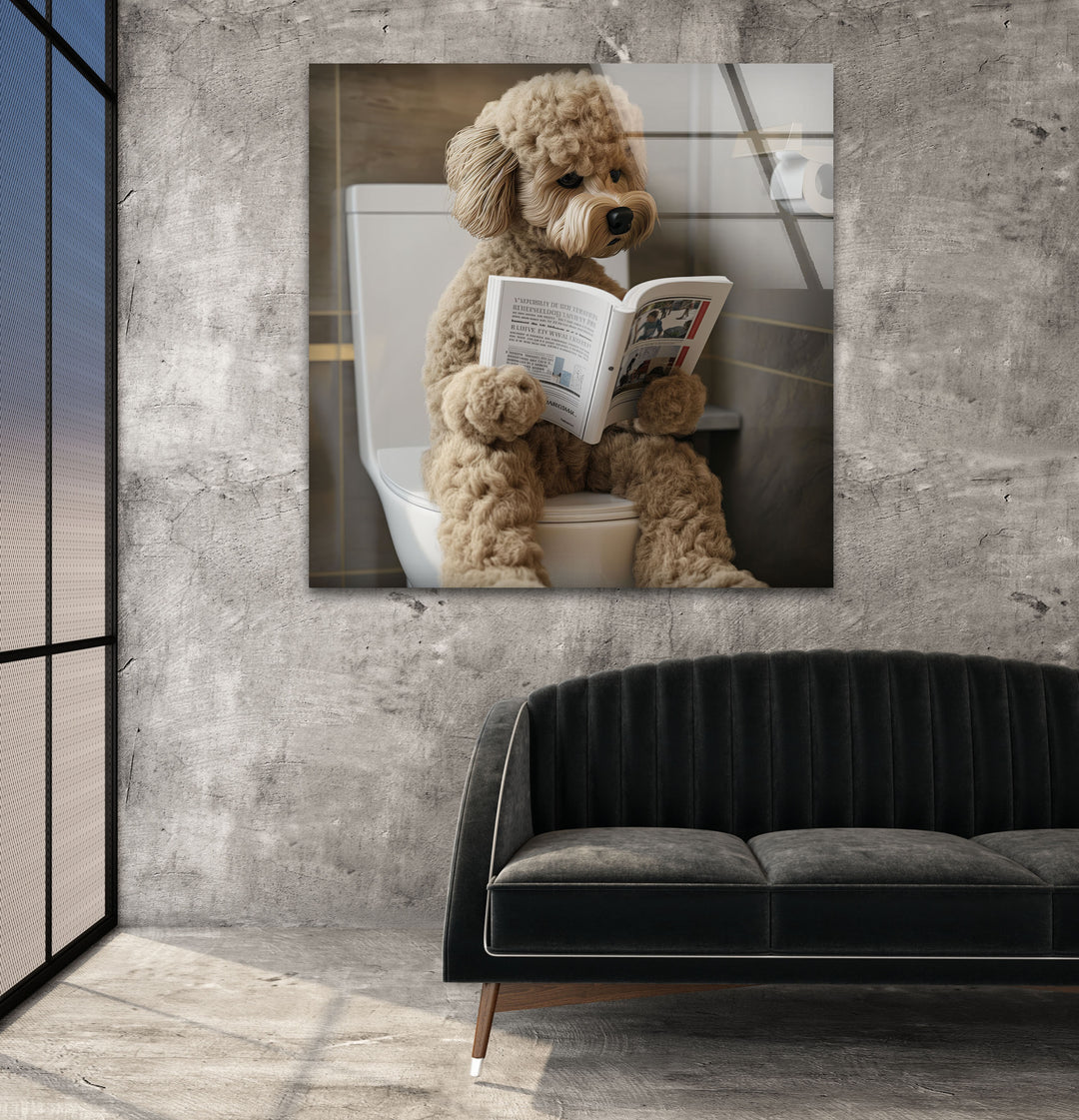 Dog Is Reading Glass Wall Art stained glass wall art, stained glass wall decor