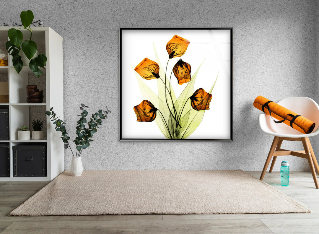 Albert Koetsier Lily of the Valley Glass Wall Art, photo print on glass, prints on glass wall art