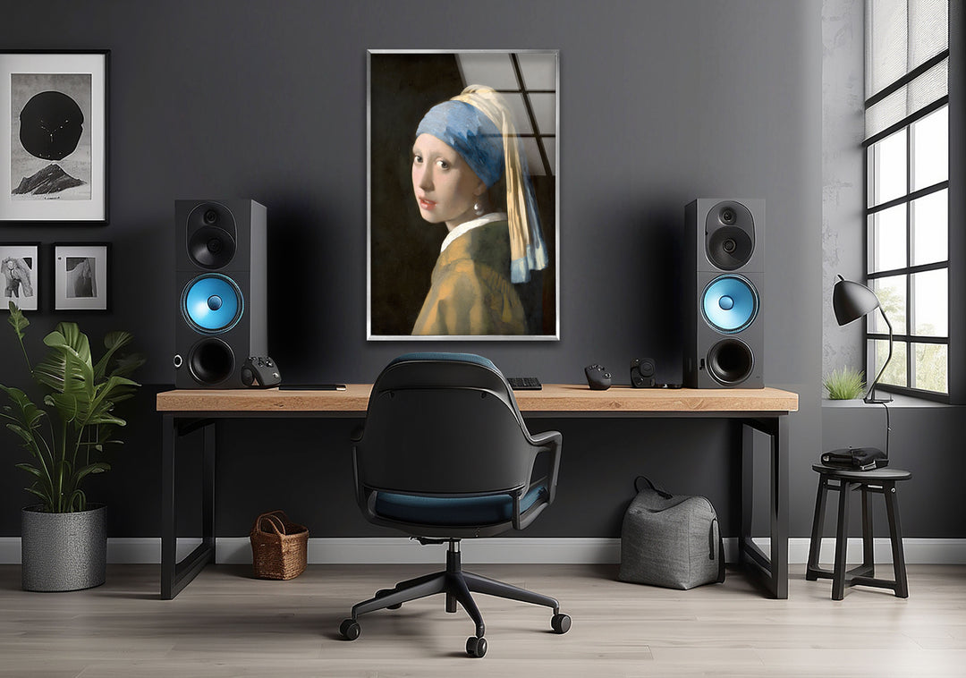 Girl with Pearl Earrings Johannes Vermeer Glass Wall Art glass pictures for Wall, glass prints wall art
