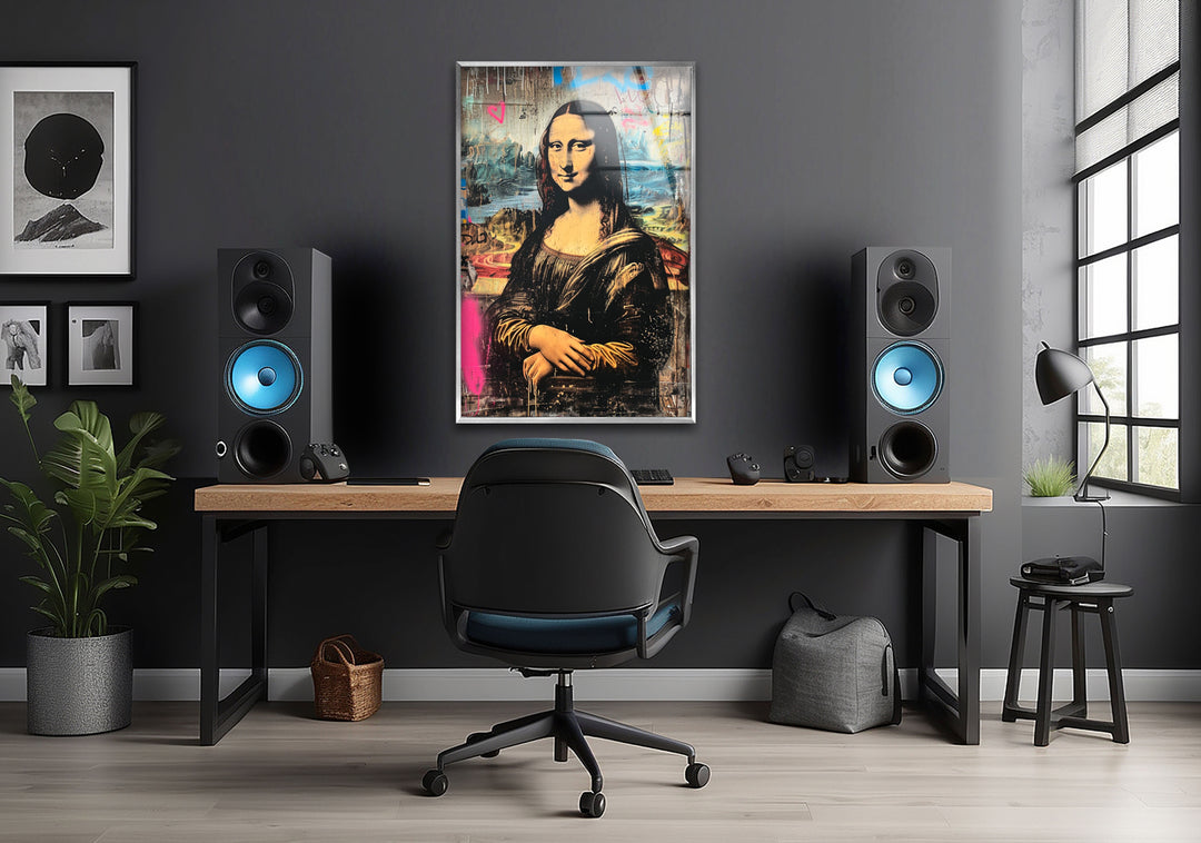 Mona Lisa Pop Art Glass Wall Art Glass Printing Wall Art, Print photos on glass