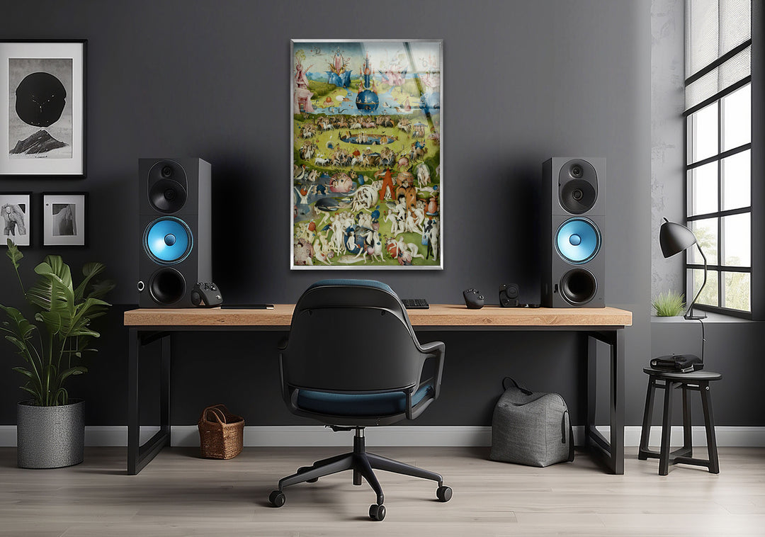 The Garden of Earthly Delights Hieronymus Bosch Glass Wall Art  glass pictures for Wall, glass prints wall art
