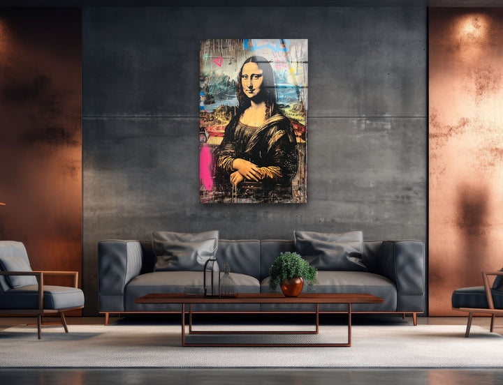 Mona Lisa Pop Art Glass Wall Art glass photo prints, glass picture prints