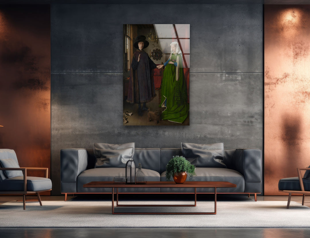 The Arnolfini Portrait Jan van Eyck Glass Wall Art glass image printing, glass prints from photos
