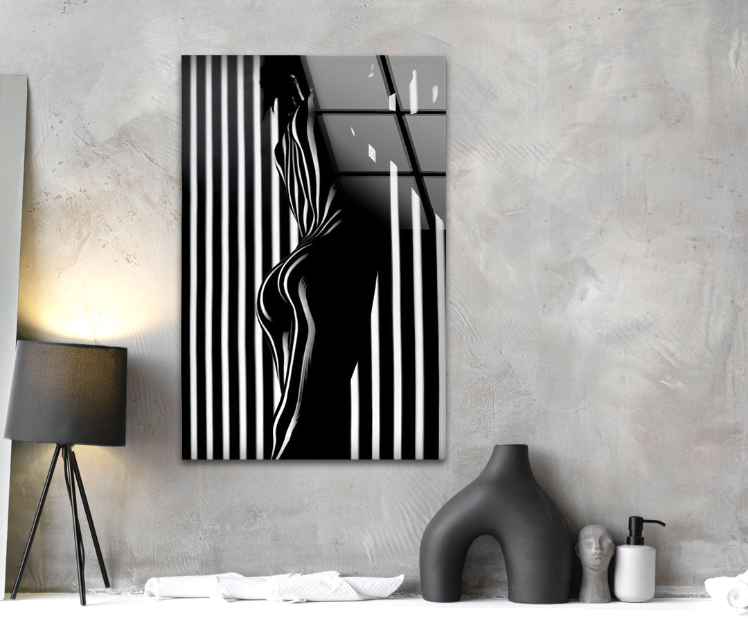 Striking pornographic art and sexy drawings reimagined for glass decor
