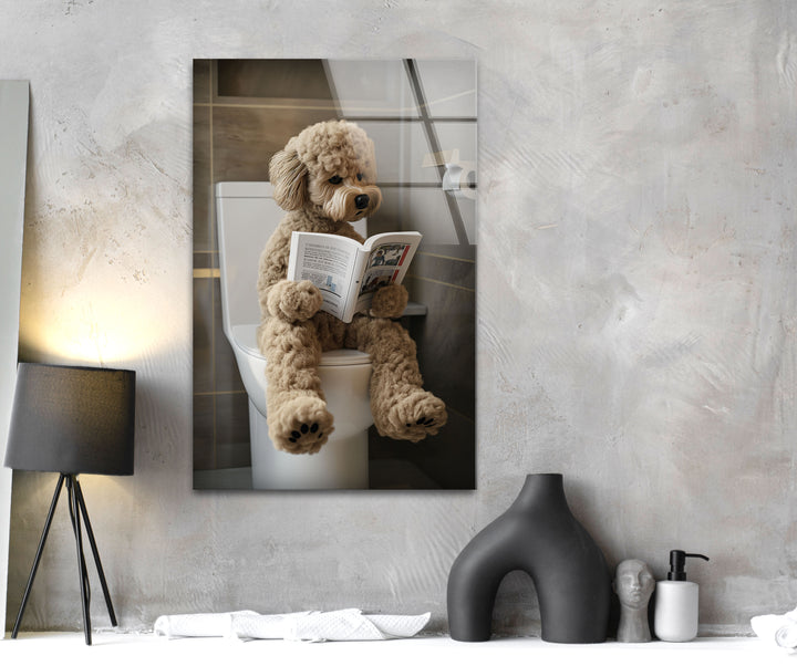 Dog Is Reading Glass Wall Art art glass wall art, glass wall art pictures