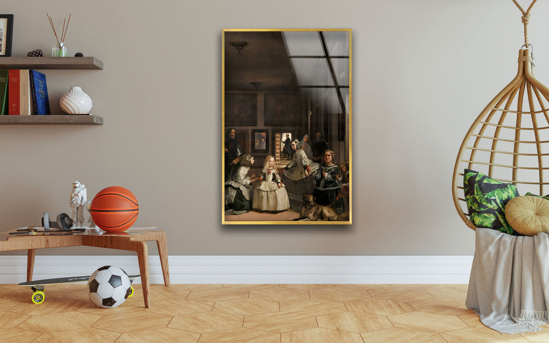 Las Meninas Diego Velázquez Glass Wall Art custom glass photo prints, large glass prints
